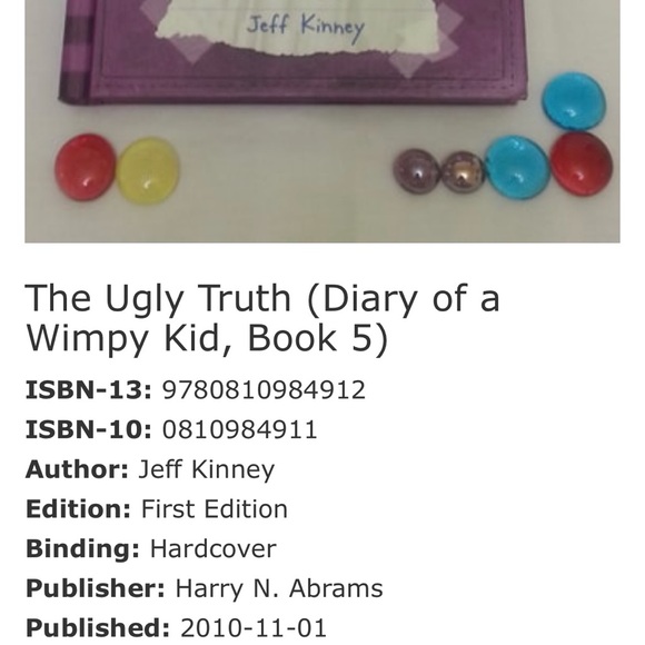 1st Edition 1st Print 2010 Jeff Kinney Diary of a Wimpy Kid The Ugly Truth - Picture 12 of 12